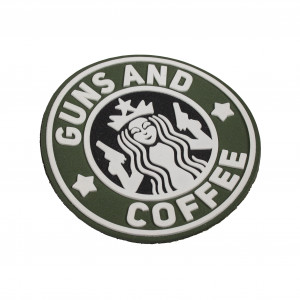 Патч"GUNS AND COFFEE"